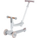 Eco Toys Flynn Wit/Beige 3-in-1 Kinderstep met Duwstang