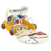 Eco Toys Geel 3-in-1 Speelkleed en Loopwagen HC623155