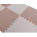 Eco Toys Nougat/Wit Checkered Pluche Schuimrubber Speelmat