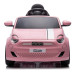 Eco Toys Roze Elektrische Fiat 500 Kinderauto 705