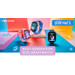 Forever Look Me! 3 Blauw GPS Wifi 4G Kinder Smartwatch KW-520-Blue