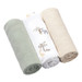 Baby Ono Crinkled Groen/Creme 3 Stuks Hydrofiel Luiers