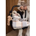 Jollein Check Boucle 3/5 punts 0-9 Maanden Autostoel Voetenzak 025-811-68050