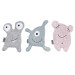Jollein 3 Stuks Confetti Monster Knuffel