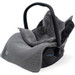 Jollein Basic Knit Stone Grey 3/5 punts 0-9 Maanden Autostoel Voetenzak 025-811-65220