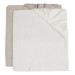 Jollein Ivory/Nougat 50 x 70 cm Badstof Aankleedkussenhoes 2 Stuks 2550-503-00156