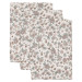 Jollein Retro Flowers 3 Stuks Hydrofiel Washandjes 536-848-67045
