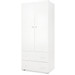 Babykamer Teuntje Wit: Ledikant, Commode en Kast