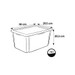 Keeeper Bambi Wit 15L Opbergbox 1223600126600