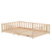 Kukka 120 x 190/200 cm Naturel Houten Vloerbed