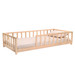 Kukka 80 x 160 cm Naturel Houten Vloerbed KFB610