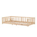 Kukka 90 x 190/200 cm Naturel Houten Vloerbed