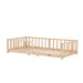 Kukka 90 x 190/200 cm Naturel Houten Vloerbed