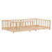 Kukka 90 x 190/200 cm Naturel Houten Vloerbed