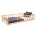 Kukka 90 x 200 cm Naturel Houten Vloerbed KFB620