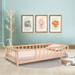 Kukka 90 x 200 cm Naturel Houten Vloerbed KFB620