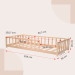 Kukka 90 x 200 cm Naturel Houten Vloerbed KFB620