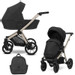 Kunert Brav Black/Champagne 2-in-1 Kinderwagen BR-01