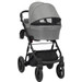 Kunert Lazzio Black Eco-Leather 2-in-1 Kinderwagen LAZ-11-BLACK