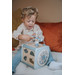 Label Label Blauw Houten Activiteitenkubus LLWT-34307