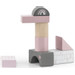 Label Label Roze 50 stuks Houten Blokken LLWT-25347