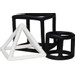 Label Label Zwart/Wit 3 stuks Geometrische Silicone Bijtringen LLST-15317