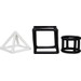 Label Label Zwart/Wit 3 stuks Geometrische Silicone Bijtringen LLST-15317