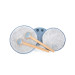 Label Label Blauw Houten Bongo's LLWT-04427