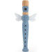 Label Label Blauw Houten Fluit LLWT-04434