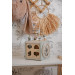 Label Label Olijfgroen Houten Activiteitenkubus LLWT-10237