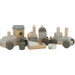 Label Label Olijfgroen Houten Speelgoed Trein LLWT-10305