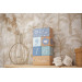 Label Label Blauw Houten Mijlpaalblokken LLWT-10428