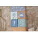 Label Label Blauw Houten Mijlpaalblokken LLWT-10428