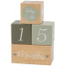 Label Label Olijfgroen Houten Mijlpaalblokken LLWT-10435