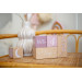 Label Label Roze Houten Mijlpaalblokken LLWT-10442