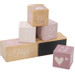 Label Label Roze Houten Mijlpaalblokken LLWT-10442