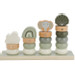Label Label Olijfgroen Houten Stapelringen LLWT-27563