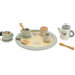 Label Label Olijfgroen Houten Theeservies Set LLWT-27617