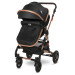 Lorelli Alba Premium Black 3-in-1 Combi Kinderwagen incl. Spirit Autostoel