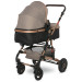 Lorelli Alba Premium Pearl Beige 3-in-1 Combi Kinderwagen incl. Spirit Autostoel