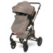 Lorelli Alba Premium Pearl Beige 3-in-1 Combi Kinderwagen incl. Spirit Autostoel