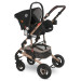 Lorelli Alba Premium Pearl Beige 3-in-1 Combi Kinderwagen incl. Spirit Autostoel
