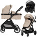 Lorelli Aspen Cappuccino 3-in-1 Combi Kinderwagen incl. i-Size Autostoel 1002202 2521