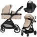Lorelli Aspen Cappuccino 3-in-1 Combi Kinderwagen met i-Size Autostoel