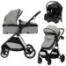 Lorelli Aspen Grey 3-in-1 Combi Kinderwagen incl. i-Size Autostoel