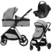 Lorelli Aspen Grey 3-in-1 Combi Kinderwagen incl. i-Size Autostoel