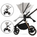 Lorelli Bianca Grey 3-in-1 Kinderwagen incl. i-Size Autostoel 1002201-2506