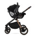 Lorelli Bianca Black 3-in-1 Kinderwagen incl. i-Size Autostoel 1002201-2501