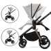 Lorelli Bianca Black 3-in-1 Kinderwagen incl. i-Size Autostoel