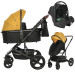 Lorelli Boston Lemon Curry 3-in-1 Kinderwagen met Spirit Autostoel